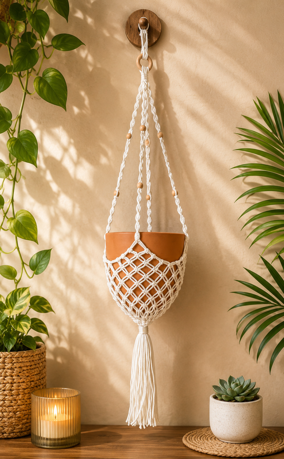 Macrame Pot Hanger Variant